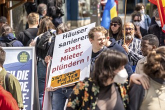 Demonstration against property companies such as Vonovia and others, against rent increases, for