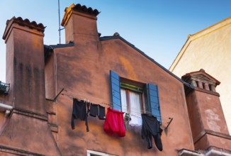 Laundry to dry, tradition, clothesline, house facade, old building, lifestyle, living, everyday