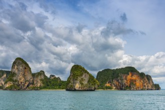 Island landscape near Krabi, stormy sky, thunderstorm, cloudy, weather, sky, storm clouds, nature,