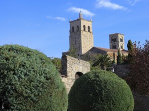 Iglesia de Santa Maria la Major church, in historic medieval town of Trujillo, Caceres province,