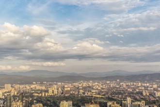 Clouds over Kuala Lumpur city centre, Malaysia, Asia