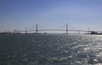 Constitution of 1812 Bridge, La Pepa Bridge, completed in 2015, Bay of Cadiz, Cadiz, Spain, Europe