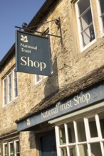 National Trust shop in the village of Lacock, Wiltshire, England, UK