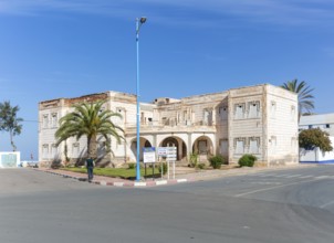 Art Deco architecture disused Spanish abandoned Spanish Consulate colonial building, Sidi Ifni,