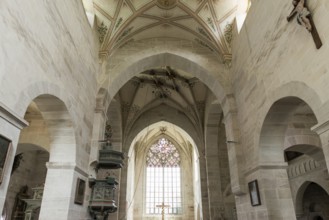 Interior view, monastery church, Cistercian monastery Bebenhausen, Tübingen, Baden-Württemberg,