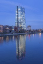 The building of the European Central Bank, ECB, on the Main, in Frankfurt, Hesse, Germany, Europe