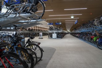 New bicycle car park at Amsterdam Central Station, IJboulevard, space for around 4000 bicycles,