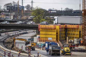 Duisburg-Kaiserberg motorway junction, complete reconstruction and new construction of the A3 and