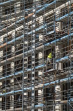 Construction site, at the Cologne Trade Fair Centre, new construction of a high-rise office