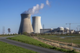 The Doel nuclear power plant on the Scheldt, one of two nuclear power plants in Belgium, consists