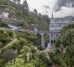 National Shrine Basilica of Our Lady of Las Lajas, Las Lajas, Potosi, Narino Department, Colombia,