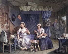 The Harlots Progress Apprehended by a magistrate From the original picture by Hogarth from The