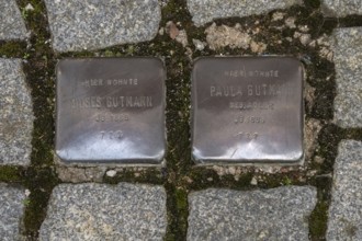 Stumbling stones, remembrance of Jewish fellow citizens who were persecuted, murdered and deported