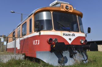 Retired diesel locomotive, Lemvigbanen, Lemvig railway in Denmark