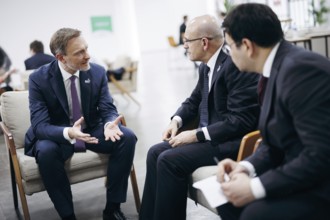 Christian Lindner (FDP), Federal Minister of Finance, meets Mehmet Simsek, Minister of Finance of