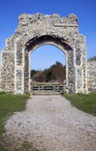 Remains of Greyfriars Priory, Dunwich, Suffolk, England, UK