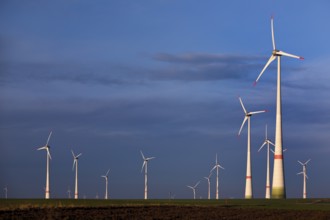 Wind turbines, wind farm, Bad Wünnenberg, Paderborn plateau, North Rhine-Westphalia, Germany,