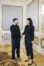 Annalena Bärbock (Alliance 90/The Greens), Federal Foreign Minister, meets Volodymyr Zelensky,