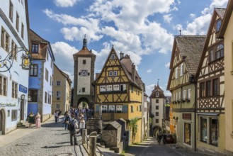 Medieval town, Rothenburg ob der Tauber, Romantic Road, Franconia, Bavaria, Germany, Europe