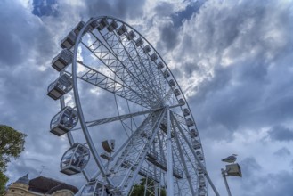 Ferris wheel on the promenade of Kühlungsborn, cloudy sky, Mecklenburg-Vorpommern, Germany, Europe