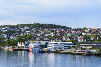 Rescue Zone UT 722 Ships over FjordSailing, Stavanger, Boknafjorden, Norway, Europe