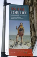 Poster advertising photography exhibition An Eye For Life by John Ferguson, Ipswich, Suffolk,