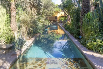 Garden and swimming pool, Dar al Hossoun hotel, Taroudant, Morocco, Sous Valley, Morocco, north