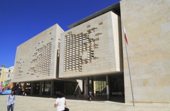 New Parliament Building designed by Renzo Piano, Valletta, Malta completed 2015