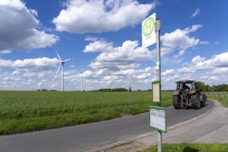 Local transport in the countryside, line 299, 4 stops on weekdays, bus stop Nierleistraße, Dorsten,