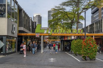 Shopping mile, shopping centre, business district, Lijnbaan, city centre, Rotterdam, Netherlands