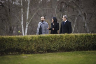 Trilateral meeting at Villa Borsig between Germany, Armenia and Azerbaijan. Annalena Bärbock