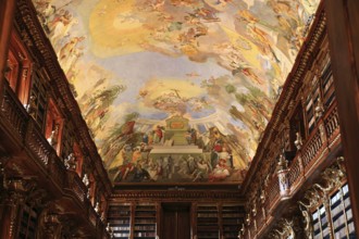 Monastery Library, Philosophical Hall with ceiling painting in the Strahov Praemonstratensian