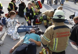 EASA emergency exercise at BER Airport, emergency services rehearsed an emergency in the aviation