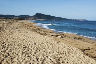 Secluded beach, Spiaggia della Baia delle Mimose, Castelsardo, Sardinia, Italy, Europe