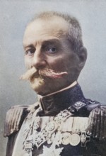 King Peter I of Yugoslavia 1844 to 1921 From the book The Year 1912 illustrated published London