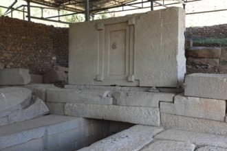 Tigray region, in the stele park of Axum, Aksum, ancient cemetery of the Axumite kings, Graeber,