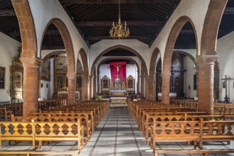 Interior of the Church of the Assumption of the Virgin Mary or Nuestra Senora de Asuncion in the