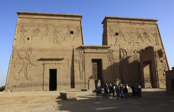 Temple of Isis, Temple of Isis of Philae on the island of Agilkia, square in front of the first