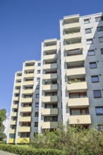 High-rise building, Lipschitzallee, Gropiusstadt, Neukölln, Berlin, Germany, Europe