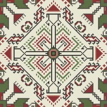 Traditional Bulgarian embroidery vector pattern