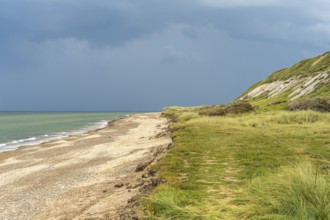 The Grönne beach and Svinklovene dunes at Jammer Bay, Fjerritslev, Denmark, Europe