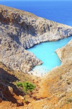 Seitan limania beach, Chania, Crete, Greek Islands, Greece, Europe