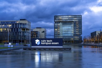 The Ruhr Tech Campus Essen, formerly the Thyssenkrupp Campus, headquarters of Thyssenkrupp,