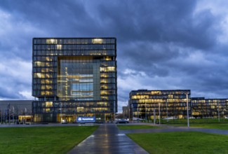 The Ruhr Tech Campus Essen, formerly the Thyssenkrupp Campus, headquarters of Thyssenkrupp,