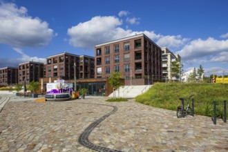 New development area Hafen City, on the site of the old neustädter Elbhafen harbour, Wohnungsbau