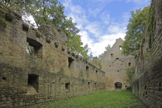 Disibodenberg Monastery built 14th century, ruin, Odernheim am Glan, Rhineland-Palatinate, Germany,