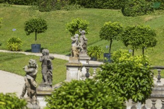 The Grosssedlitz Baroque Garden with the Friedrich Palace is located on a hill on the left bank of