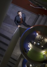 Karl Lauterbach (SPD), Federal Minister of Health, photographed in the stairwell of the Federal