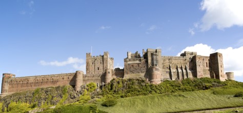 Bamburgh castle, Northumberland, England, UK