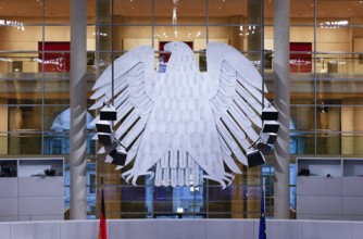 Federal eagle in the German Bundestag, Berlin, 26.01.2023